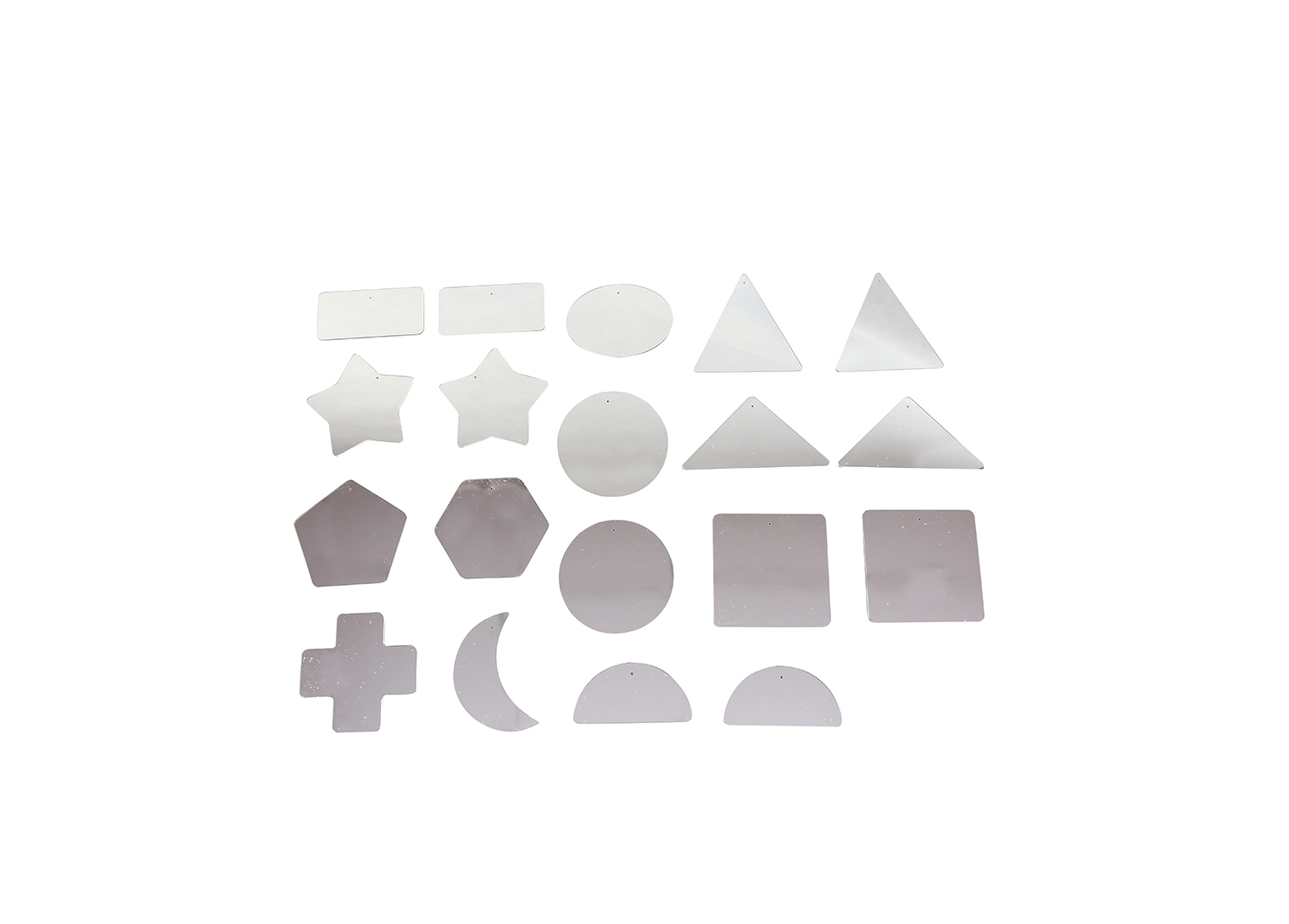 2-Sided Anti-Scratching Acrylic Mirrors - Various Shapes